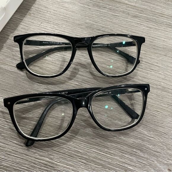 eyebuydirect glasses allure and planes: SquareBlackEyeglasses - Picture 1 of 5